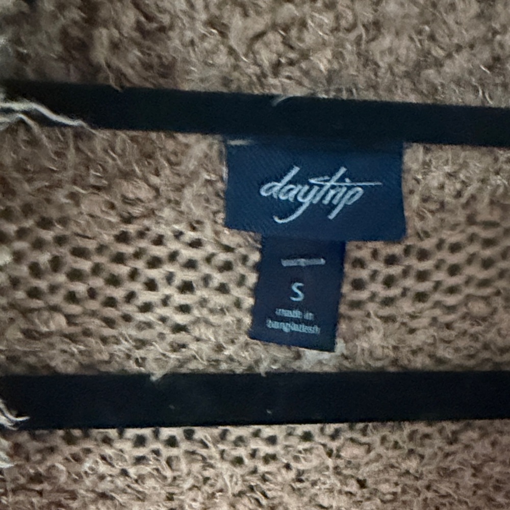 Daytrip Tan Open-Front Cardigan - Picture 2 of 4
